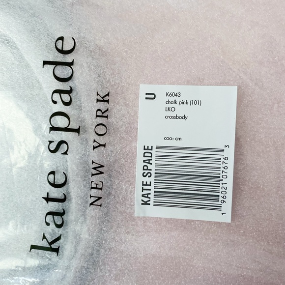 ♠️Kate Spade Staci Saffiano Small Half Moon Shoulder Crossbody Bag, Chalk Pink - Picture 9 of 10